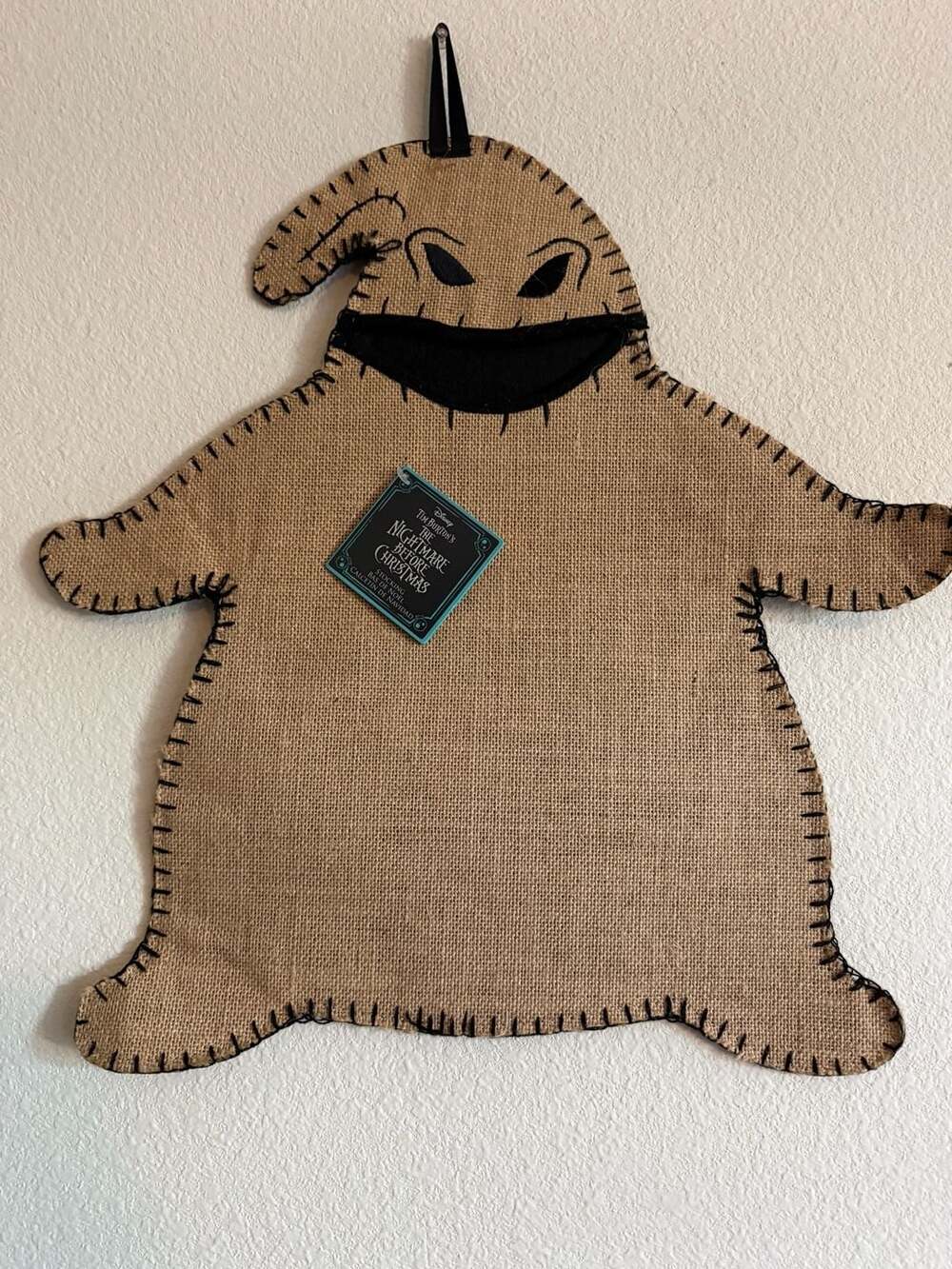 Disney The Nightmare Before Christmas Oogie Boogie Burlap Holiday Stocking